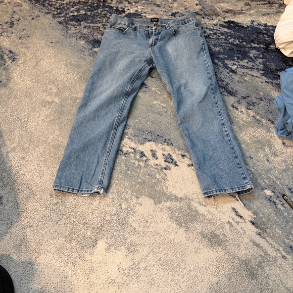 5 Pair Lee & Levi’s Men's Straight Leg Jeans in Blue and Black - Picture 14 of 16